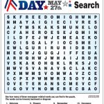 Word Search For Memorial Day | Memories, Coloring Pages For