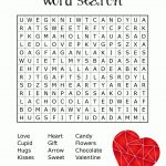 Word Search For Valentines Day (Free Printable)