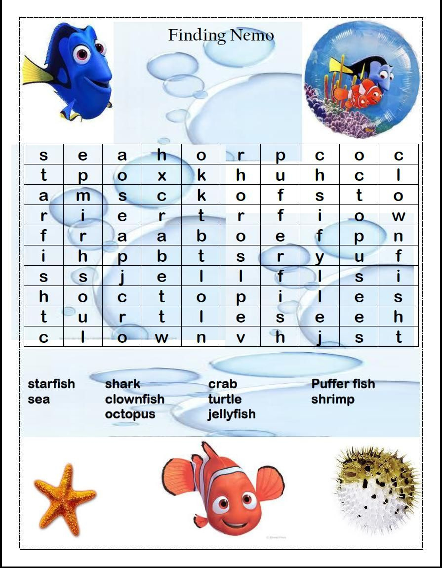 Word Search Games | Disney Cruise Fish Extender Gifts