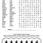 Word Search Puzzle For Adults | Free Printable Puzzle Games