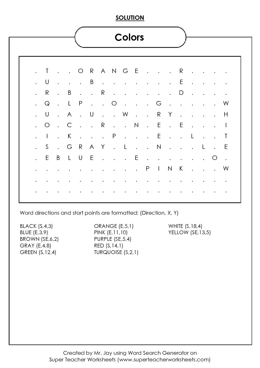 word search maker world famous from the teachers corner