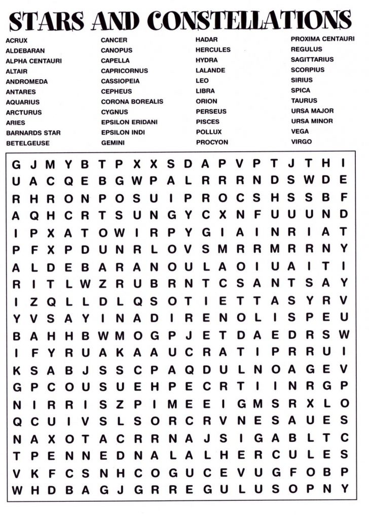 Science Word Search For Middle School Printable