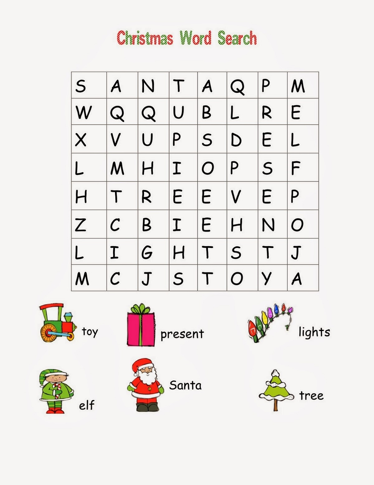 Word Searches For Kids Easy | Loving Printable