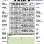 Wordsearch Environment   English Esl Worksheets For Distance