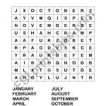 Wordsearch  Months Of The Year   Esl Worksheetdeanhe