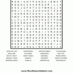 Zoo Animals Printable Word Search Puzzle | Word Find, Word