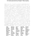 Adult Word Search Puzzles Free Printable