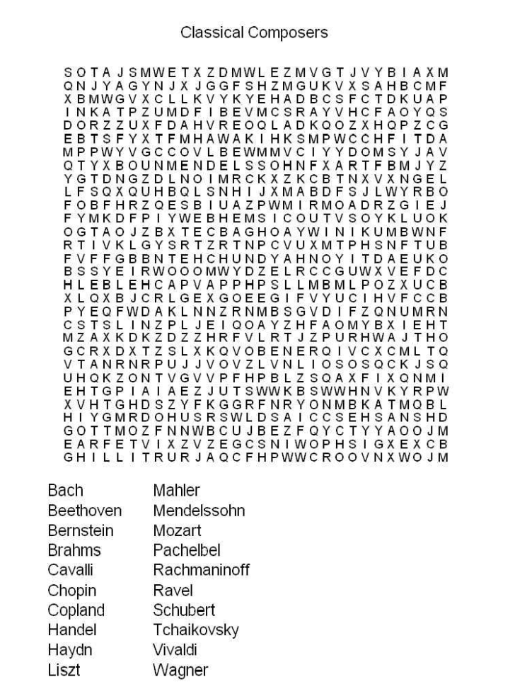 Free Printable Adult Word Searches - Word Search Printable